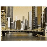  Tapeta - Chicago's bridge (vintage effect) 200x154 | shoptok.hr