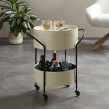 XXXL Večnamenski Voziček Fabienne, Črna, Naravna Barva | Shoptok.si