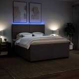  Krevet s oprugama i madracem tamnosmeđi 180x200 cm tkanina | shoptok.hr