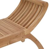  Vrtna klupa 2 -Seater 126 cm Čvrsto teak drvo Prirodna | Eponuda.ba