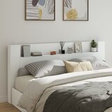 vidaXL Ormarić za uzglavlje s LED svjetlima bijeli 220x16 5x103 5 cm Cijene