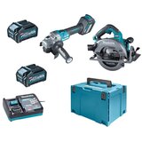 Makita Akumulatorski set Makita kružna testera-cirkular Makita HS003GM201+GA023GZ ugaona brusilica; 40V XGT; 2x4,0 Ah | ePonuda.com