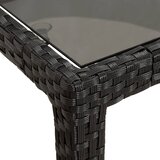  9-dijelni vrtni blagovaonski set s jastucima crni od poliratana | shoptok.hr