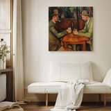  Slika - Paul Cézanne – The Card Players 40x40 Premium Print | shoptok.hr