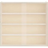vidaXL Stenska razstavna omarica z vrati 40x8,5x37 cm | Shoptok.si