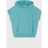 Sinsay Pamučna majica s kapuljačom i washed efektom | shoptok.hr