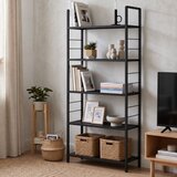 Hanah home polica za knjige moda, 60 cm, crna Cene