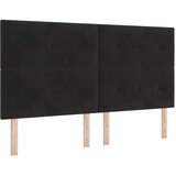 Box Spring Postelja z Blazino Črna 180x200 cm Žamet, (22050451) | Shoptok.si