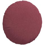  Jastučići za sjedenje 2 pcs Vinska crvena Ø50 x 19 cm tkanina | shoptok.hr