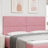  LED glava postelje z LED lučmi Roza 200 cm Poliester, (5000142432) | Shoptok.si