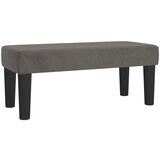 Box spring krevet s madracem tamnosivi 100x200 cm baršunasti | shoptok.hr