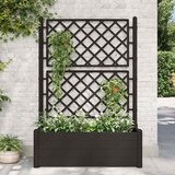 Maison Chic Vrtno cvetlično korito - Cvetlični Lonec z oporno mrežo 100x43x142 cm PP antracit, (21789002) | Shoptok.si