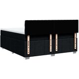vidaXL Krevet s oprugama i madracem crni 200x200 cm od tkanine | shoptok.hr