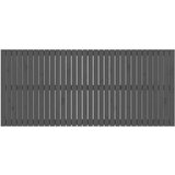  Zidno uzglavlje sivo 204 x 3 x 90 cm od masivne borovine | shoptok.hr