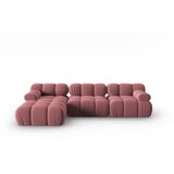 Micadoni Home rožnata žametna sedežna garnitura 285 cm bellis – Cene