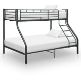 vidaXL Okvir za krevet na kat crni metalni 140 x 200 / 90 x 200 cm Cijene