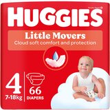 Huggies little movers pelene za bebe, 7 - 18 kg, 66 kom cene