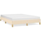  Okvir za krevet bez madraca krem 140 x 190 cm od tkanine | shoptok.hr