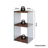 Hanah home R300 Polica za knjige 40x80x35cm, Smeđa | Eponuda.ba