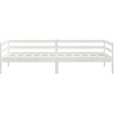  Dnevni ležaj od masivne borovine bijeli 90 x 200 cm | shoptok.hr