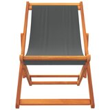  Sklopive stolice za plažu od tkanine 2 kom sive | shoptok.hr