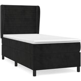  The Living Store Box spring postelja z vzmetnico črna 80x200 cm žamet - Box Spring Postelja, (21489042) | Shoptok.si