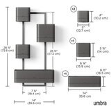 Umbra Plastični cvetlični lonci v kompletu 4 ks za zelišča/viseči Cubiko – | Shoptok.si