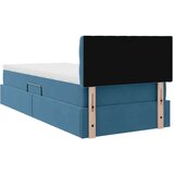  Postelja s shranjevanjem Temno modra 90 x 200 cm Žamet, (5000101103) | Shoptok.si