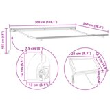 vidaXL Ručno upravljiva uvlačiva tenda s LED zelenom i bijelom 300x250 cm, Tenda zamjenska tkanina za okvir 3x2.5 m zelena i bijela | shoptok.hr