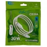 kabl cb384pd pleteni 30w 1m type c-lightning bela ( 90136 )