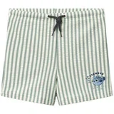 otroške kopalke otto seersucker stripe peppermint/creme de la creme