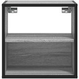 vidaXL Zidni noćni ormarići 2 kom Sivi Sonoma 40x31x39,5 cm | shoptok.hr