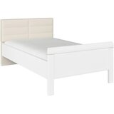 Novel POSTELJA 100 cm x 200 cm , leseni material bela, barve šampanjca Cene