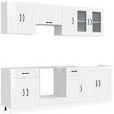  8-dijelni set kuhinjskih ormarića Kalmar konstruiranog drva Bijela | Shoptok.si