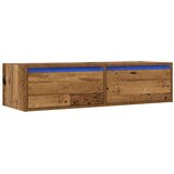 TV ormarići s LED svjetlima 2 kom boja drva 100X35 5x25 cm | shoptok.hr
