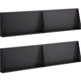  Zid za zadržavanje 4 kom. 80 x 12 x 30 cm Čelik Crna | shoptok.hr