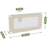  Zaštitna navlaka za ogradu kreveta 44 bež 140 cm | shoptok.hr