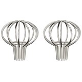  Zaštita od lišća za žljeb 2 pcs Srebrno 50 mm Nehrđajući čelik | shoptok.hr