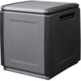 vidaXL Vrtna kutija za pohranu 54 x 53 x 57 cm 130 L tamnosiva i crna | shoptok.hr