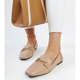 Gemre Beige Loafers with Buckle Areebah | Shoptok.si