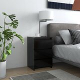 vidaXL Nočna omarica 2 kosa črna 40x35x62,5 cm iverna plošča Cene