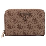 Guess Denarnica LAUREL SLGMEDIUM ZIP Kostanjeva Cene