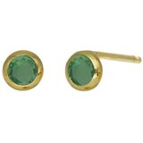 Victoria Cruz lis emerald gold mindjuše sa swarovski kristalom ( a3959-20dt ) Cene