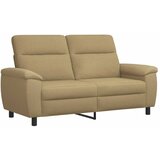  Set sofe 2 pcs Svijetlosmeđa Tkanina - Svjetlosmeđa Jednostruka + Dvostruka (140 cm) | shoptok.hr