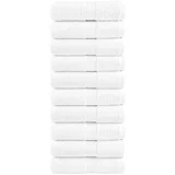 ručnici za pranje SOLUND 10 kom Bijeli 30x30 cm 600 g/m²