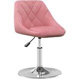 vidaXL Vrtljivi jedilni stoli 4 kosi roza žamet | Shoptok.si