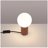 Sollux Svetlo rjava namizna svetilka s steklenim senčilom (višina 19 cm) Orbital – | Shoptok.si