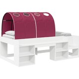 Krevet s tunelom 3 pcs Bijela i crvena Konstruirano drvo | shoptok.hr
