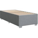  Okvir kreveta s oprugama i madrac svjetlosivi 90x200cm tkanina | shoptok.hr