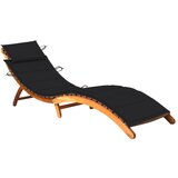 The Living Store Vrtni ležalnik z blazino trden akacijev les - Ležalnik, (21481324) | Shoptok.si